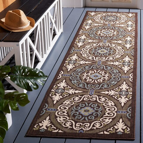 safavieh clearance veranda ver055 0621 chocolate rug