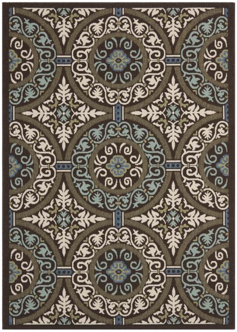 safavieh clearance veranda ver055 0621 chocolate rug