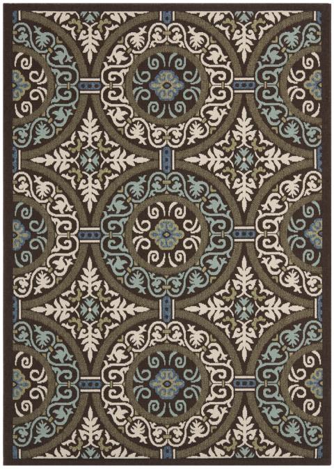 safavieh clearance veranda ver055 0621 chocolate rug