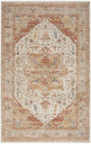 nourison sahar shr06 ivory rust rug