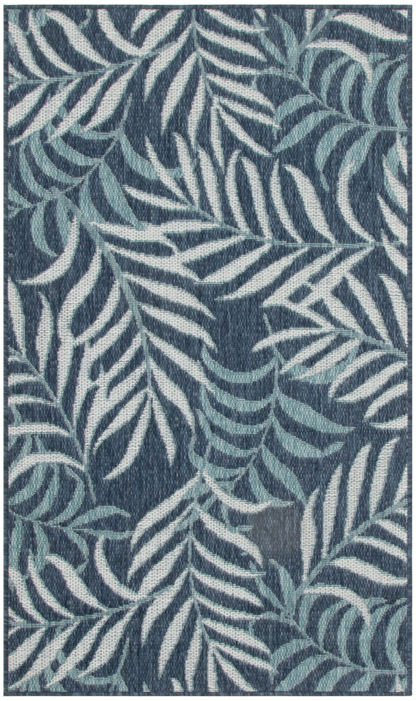 nourison garden oasis goa01 navy rug