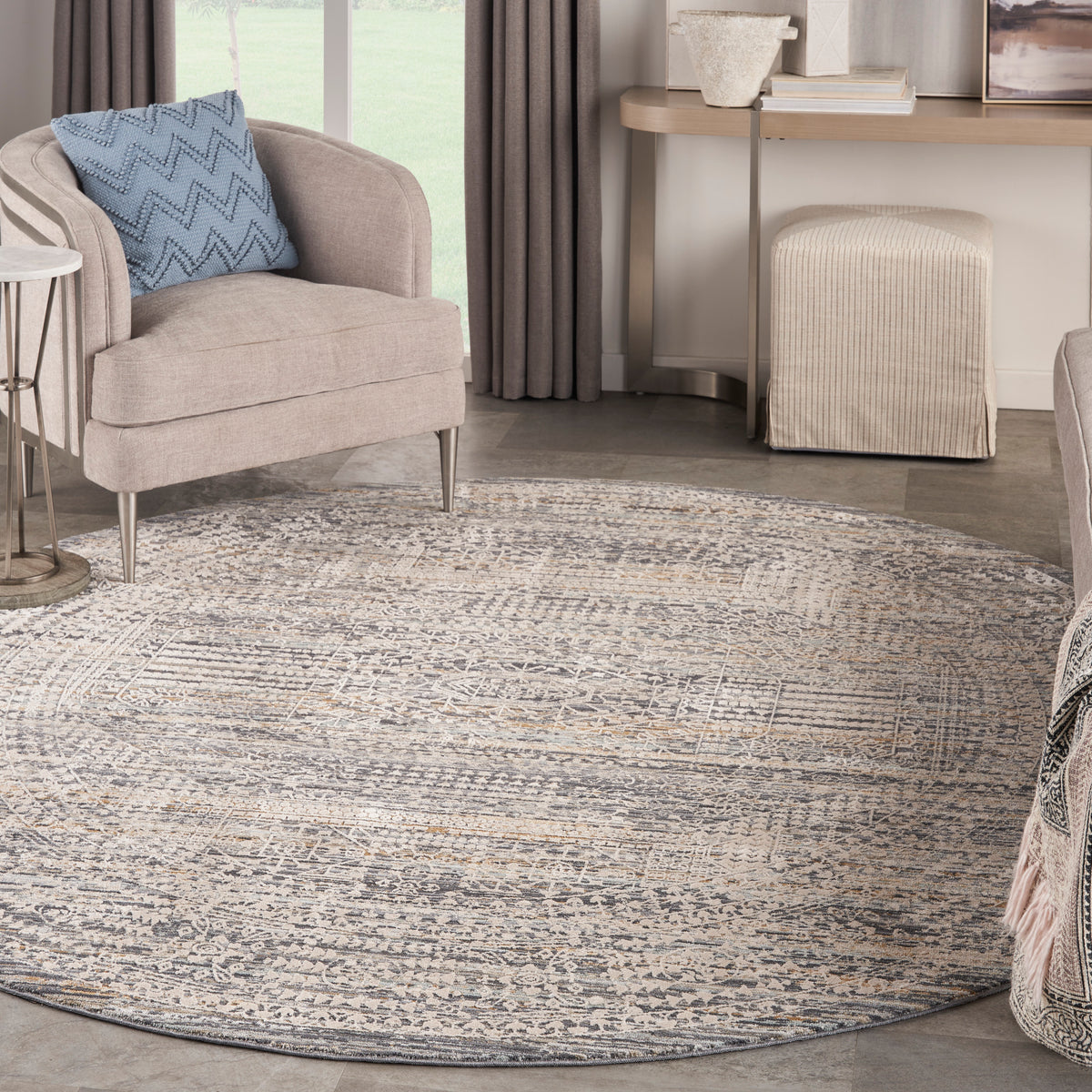 nourison lynx lnx05 ivory slate rug