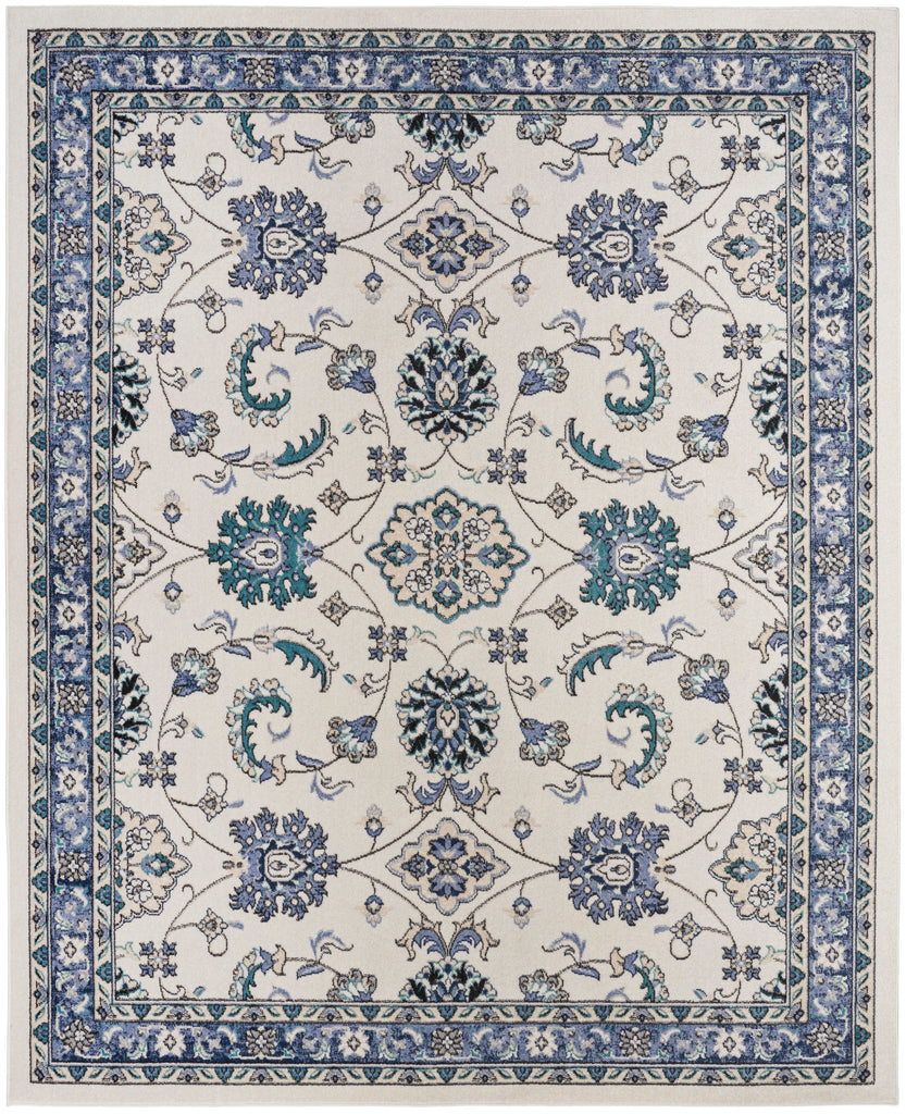 nourison nourison essentials nre05 ivory blue rug