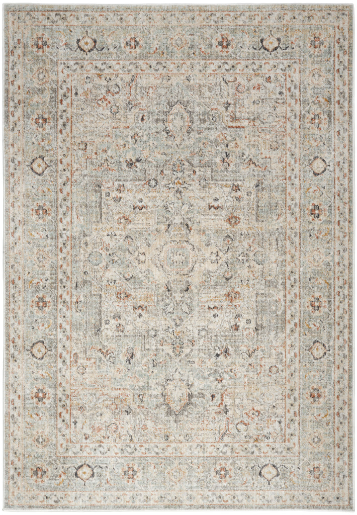nourison oushak home ous02 light grey rug