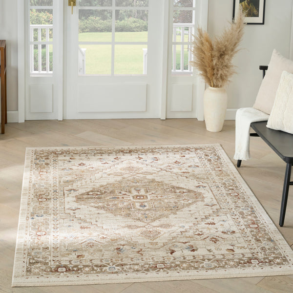 nourison pardis prd02 ivory taupe rug