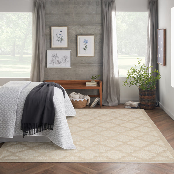 nourison easy care nes01 cream rug