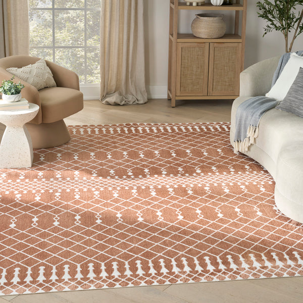 nourison astra machine washable asw10 copper rug