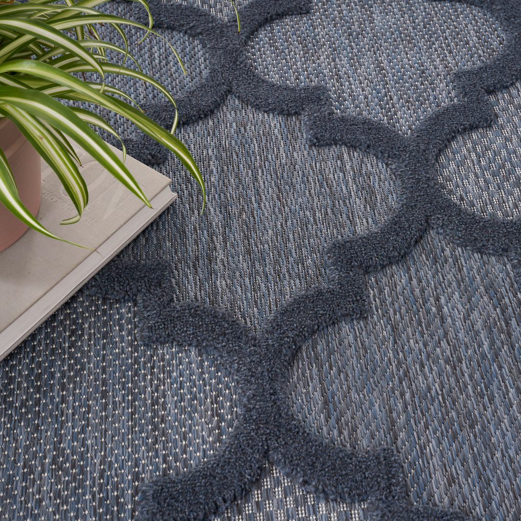 nourison easy care nes01 navy blue rug