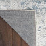 nourison astra machine washable asw11 blue ivory rug
