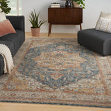 nourison sahar shr06 ivory blue rug