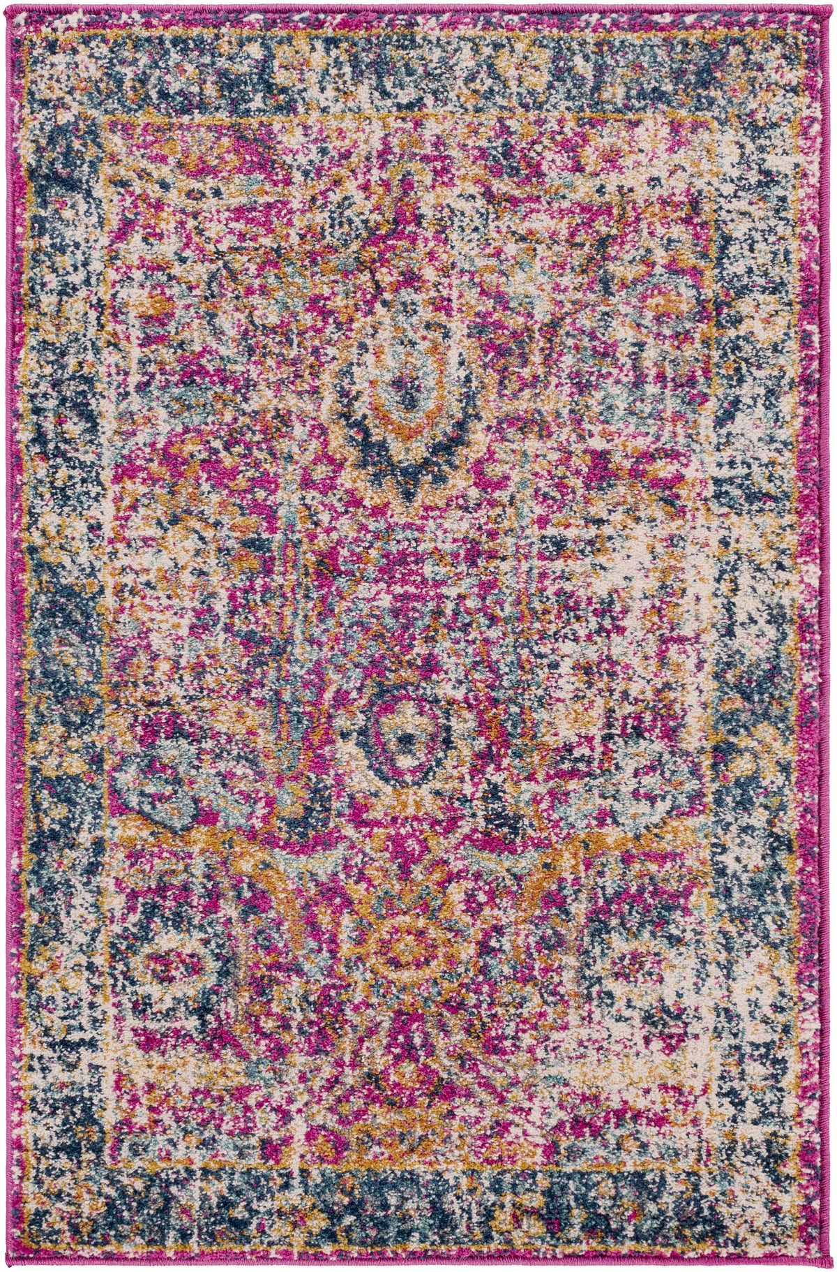 Hauteloom Vick VIC Teal Machine Made Polypropylene Rug