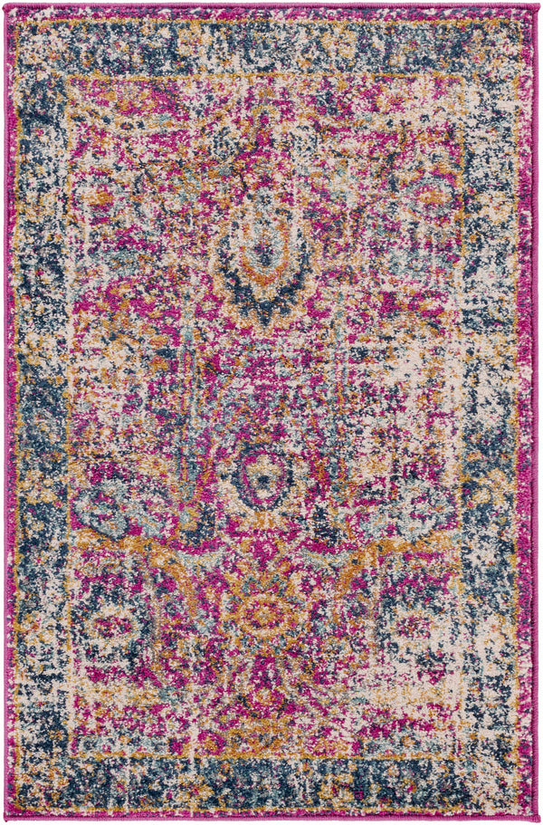 Hauteloom Vick VIC Teal Machine Made Polypropylene Rug