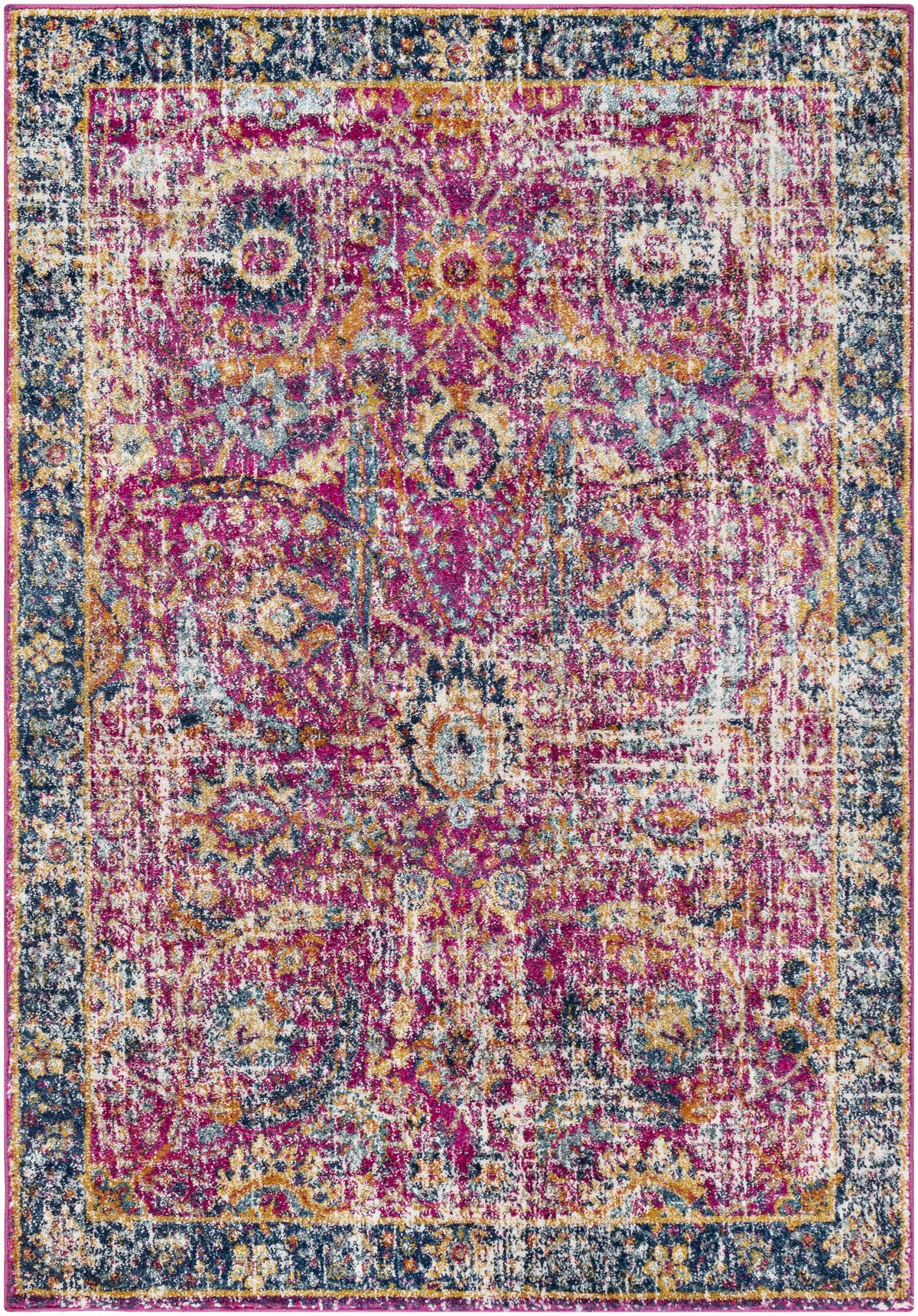 Hauteloom Vick VIC Teal Machine Made Polypropylene Rug