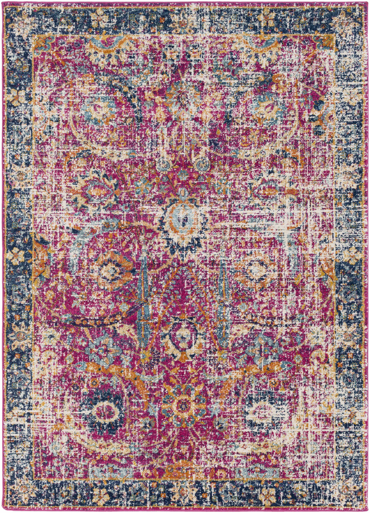 Hauteloom Vick VIC Teal Machine Made Polypropylene Rug