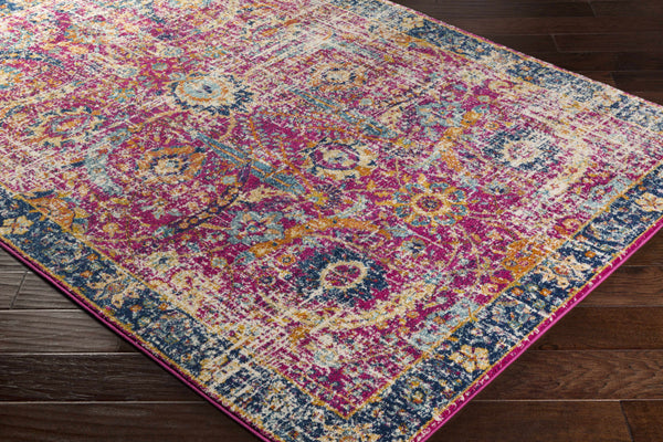 Hauteloom Vick VIC Teal Machine Made Polypropylene Rug