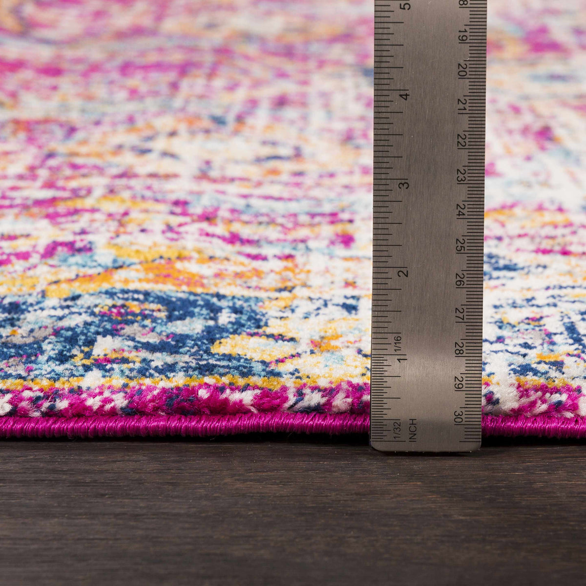 Hauteloom Vick VIC Teal Machine Made Polypropylene Rug