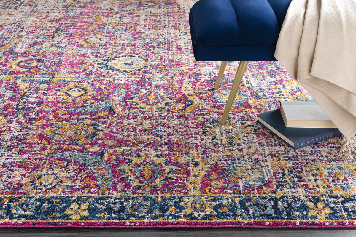 Hauteloom Vick VIC Teal Machine Made Polypropylene Rug
