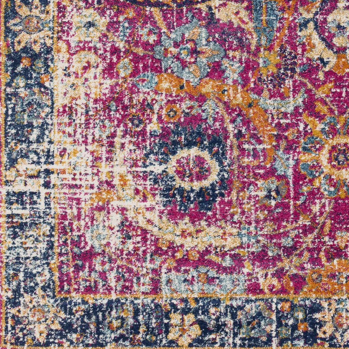 Hauteloom Vick VIC Teal Machine Made Polypropylene Rug
