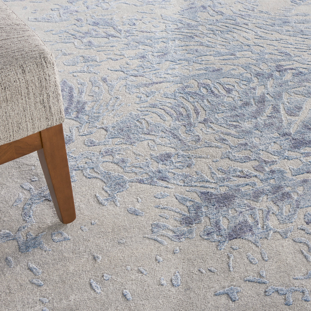 nourison silk shadows sha18 grey blue rug
