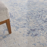 nourison silk shadows sha18 grey blue rug