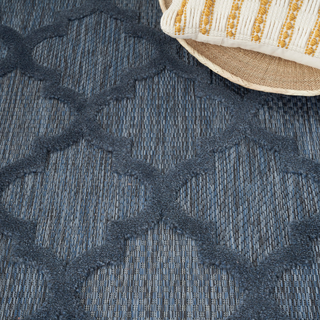 nourison easy care nes01 navy blue rug