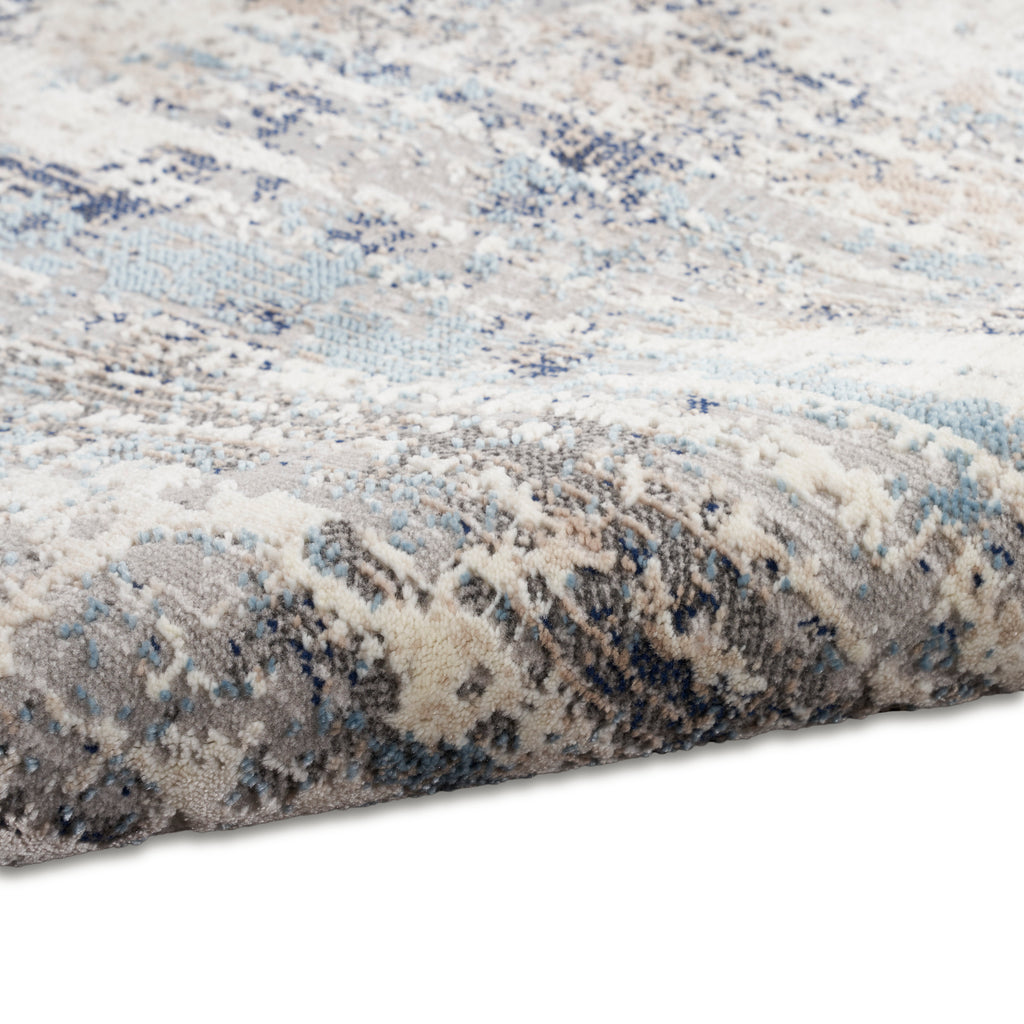 nourison ck022 infinity ifn04 ivory grey blue rug