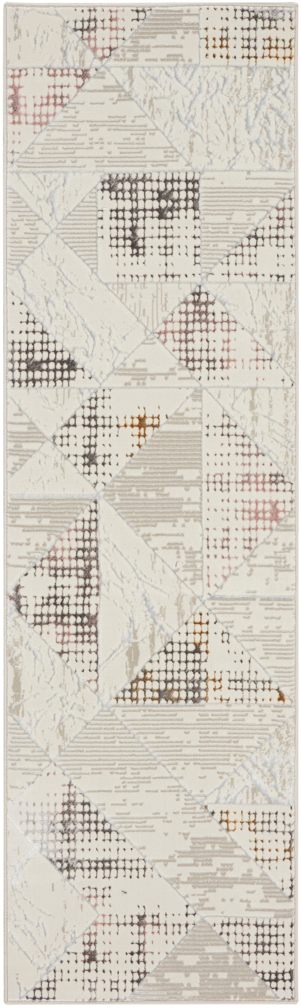nourison glitz glz04 ivory multi rug