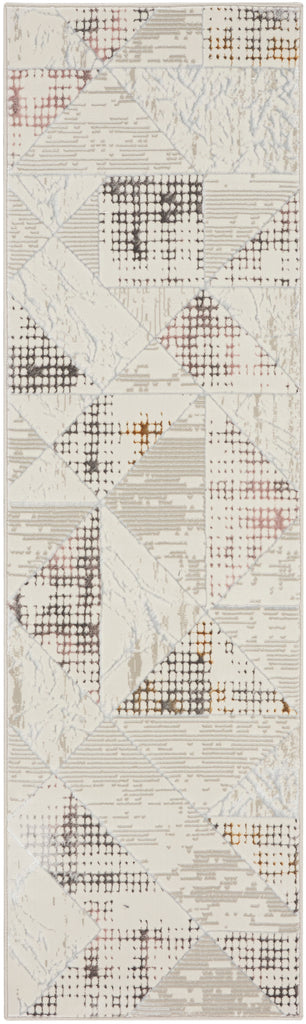 nourison glitz glz04 ivory multi rug