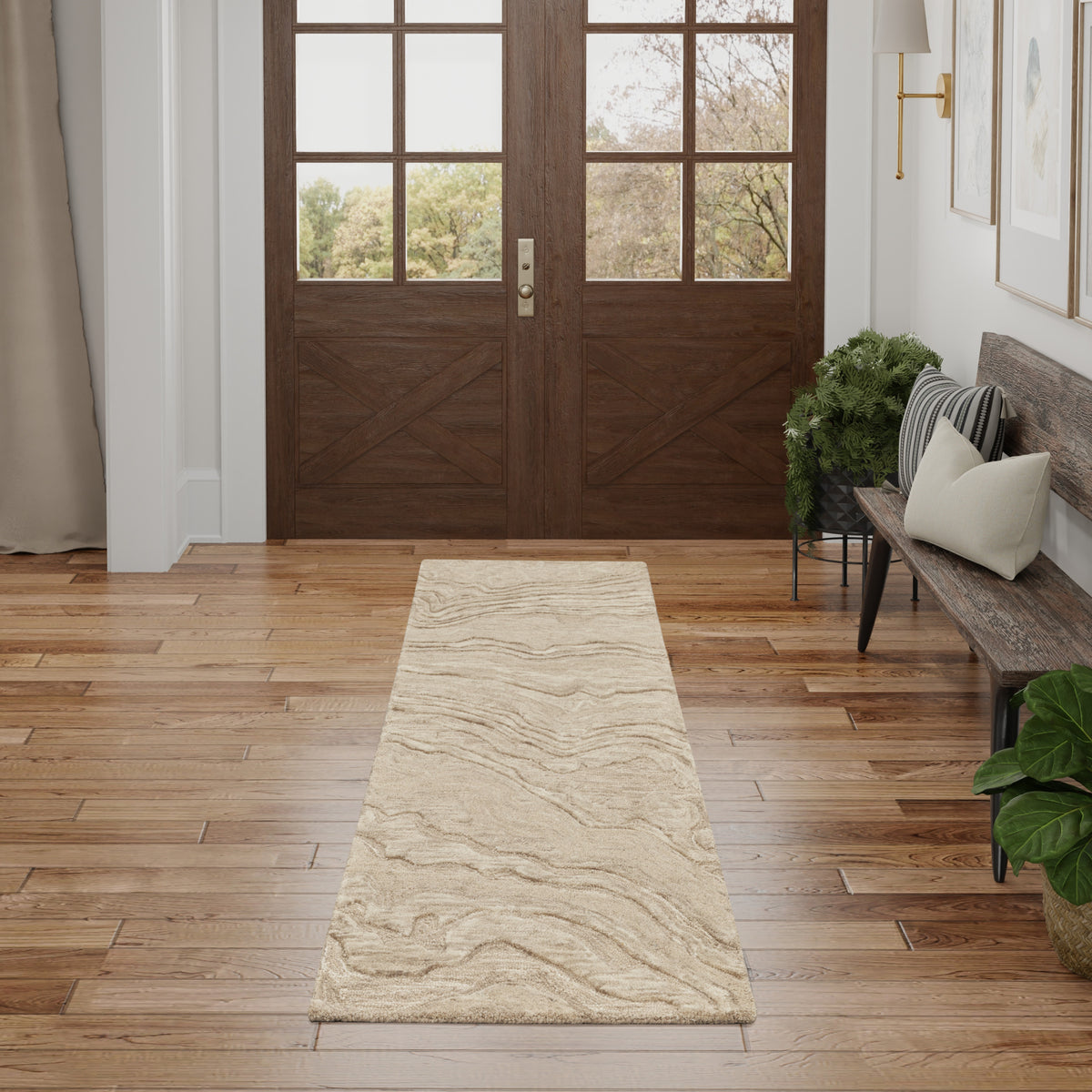 nourison graceful gru01 taupe rug