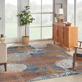 nourison seaside sds04 blue multicolor rug