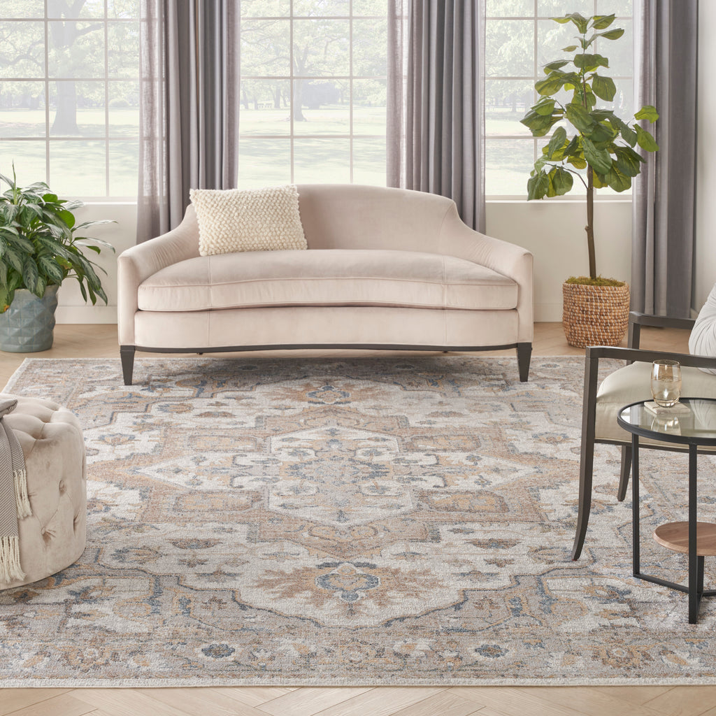nourison astra machine washable asw12 silver grey rug