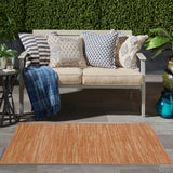 nourison nourison essentials nre01 rust rug