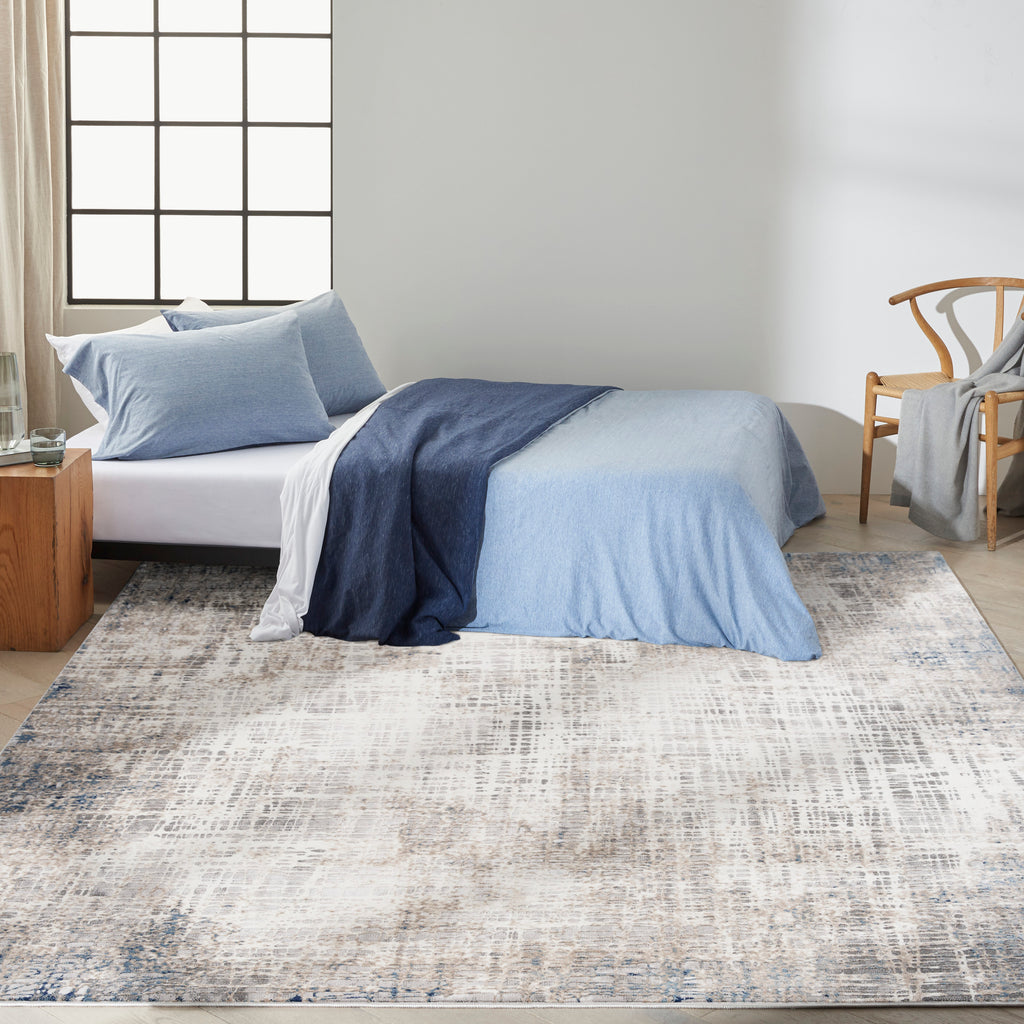 nourison ck022 infinity ifn01 blue multicolor rug