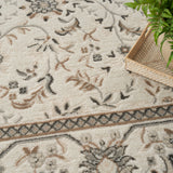 nourison serenity home srh02 ivory mocha rug