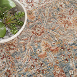 nourison sahar shr03 blue rug