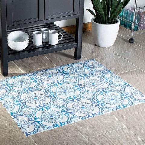 safavieh clearance vinyl floor vnf113m blue rug