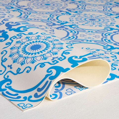 safavieh clearance vinyl floor vnf113m blue rug
