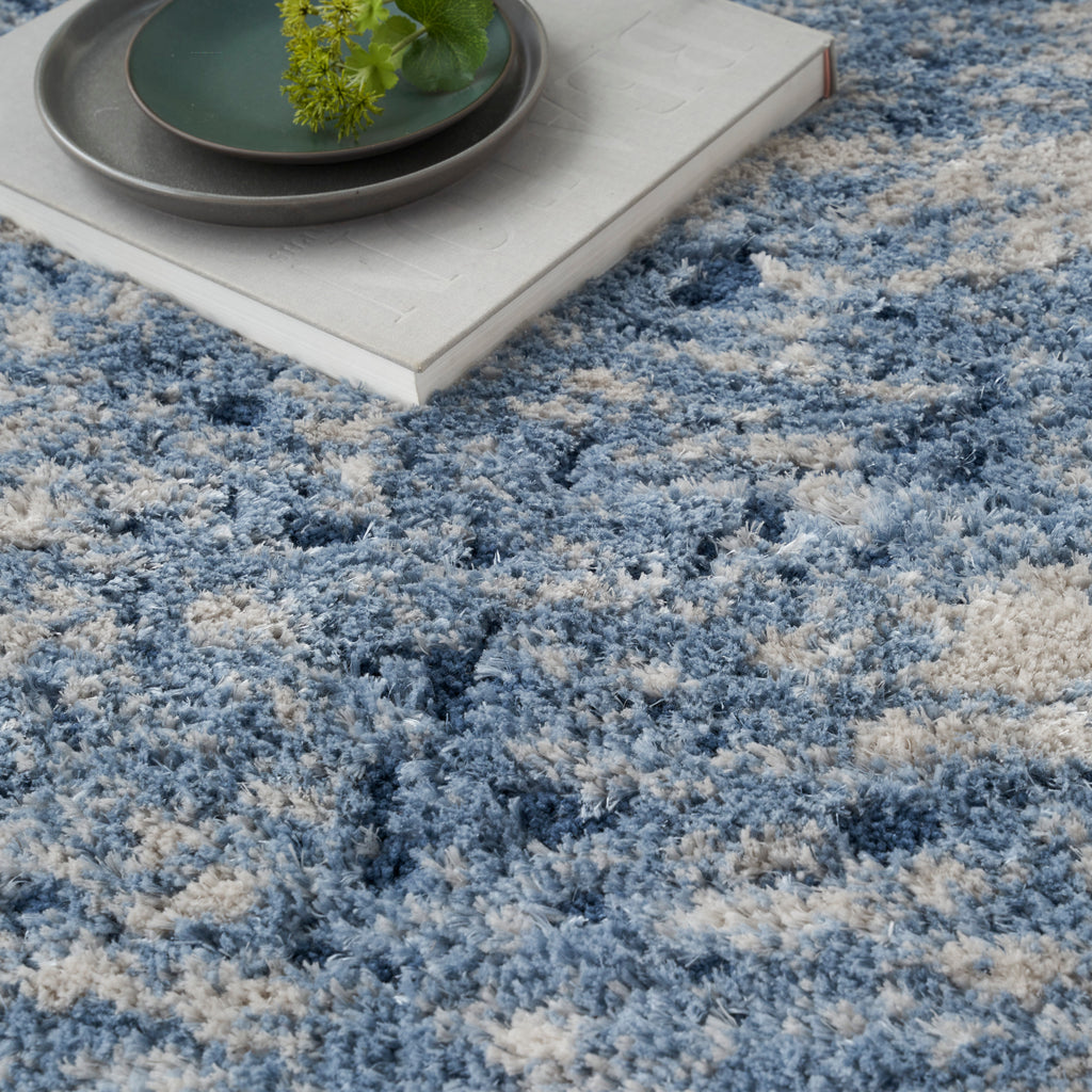 nourison dreamy shag drs06 light blue rug