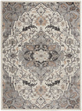 nourison elation etn09 ivory grey rug