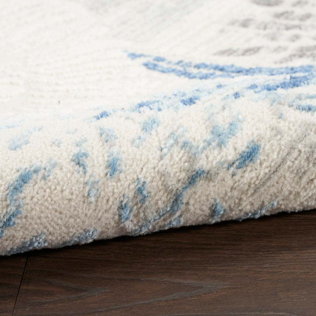 nourison seaside sds04 ivory grey blue rug