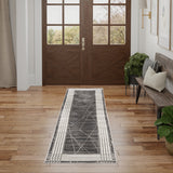 nourison desire dsr01 charcoal silver rug