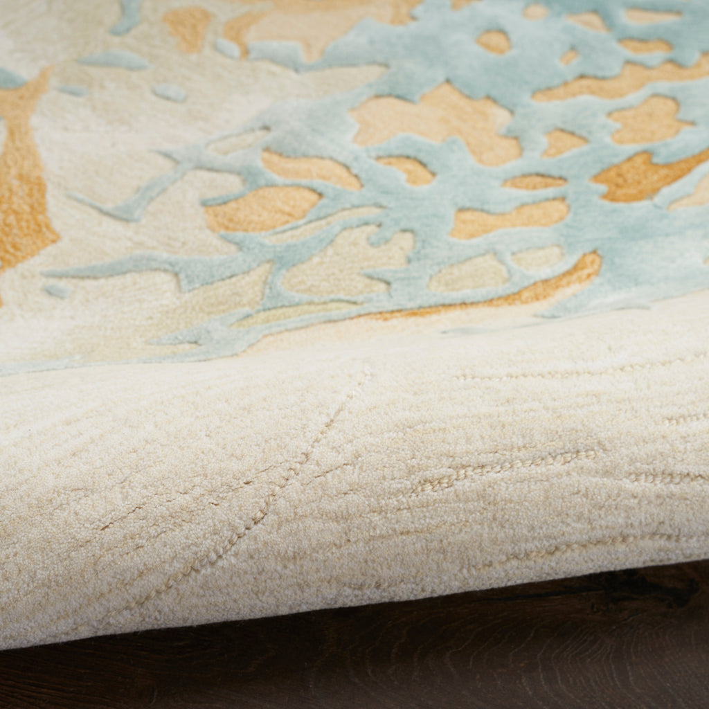 nourison prismatic prs36 sand blue rug