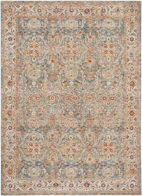 nourison sahar shr03 blue rug