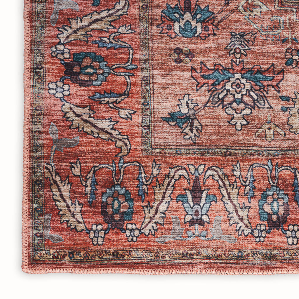 nourison grand washables grw03 rust multicolor rug