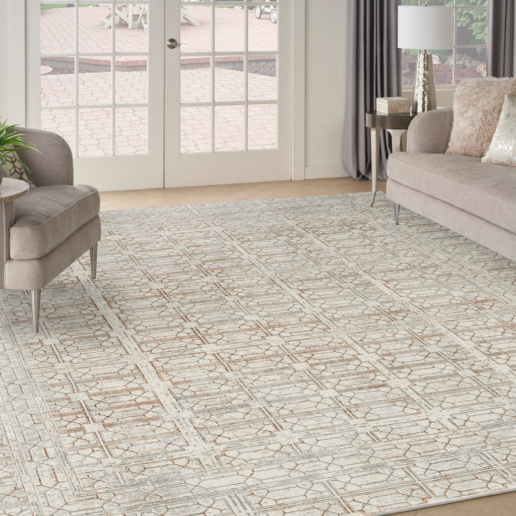 nourison desire dsr07 ivory beige rug