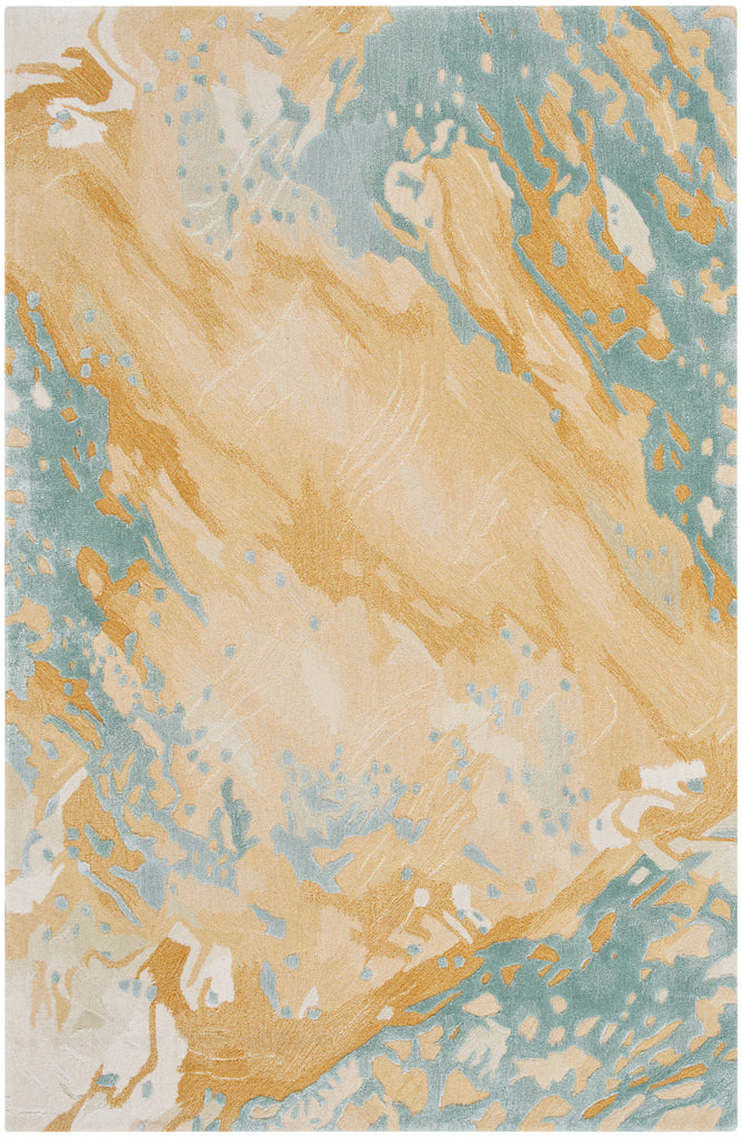 nourison prismatic prs36 sand blue rug