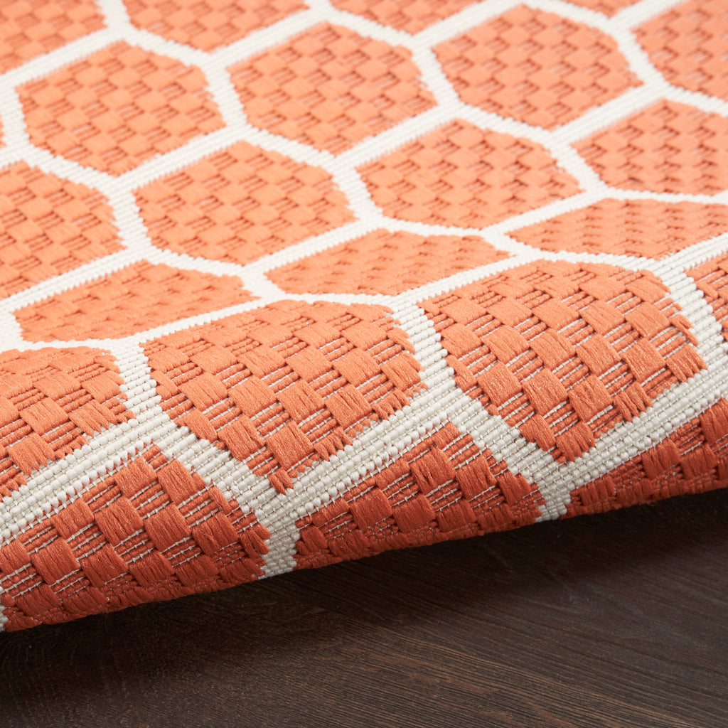nourison twist reversible tws01 coral rug