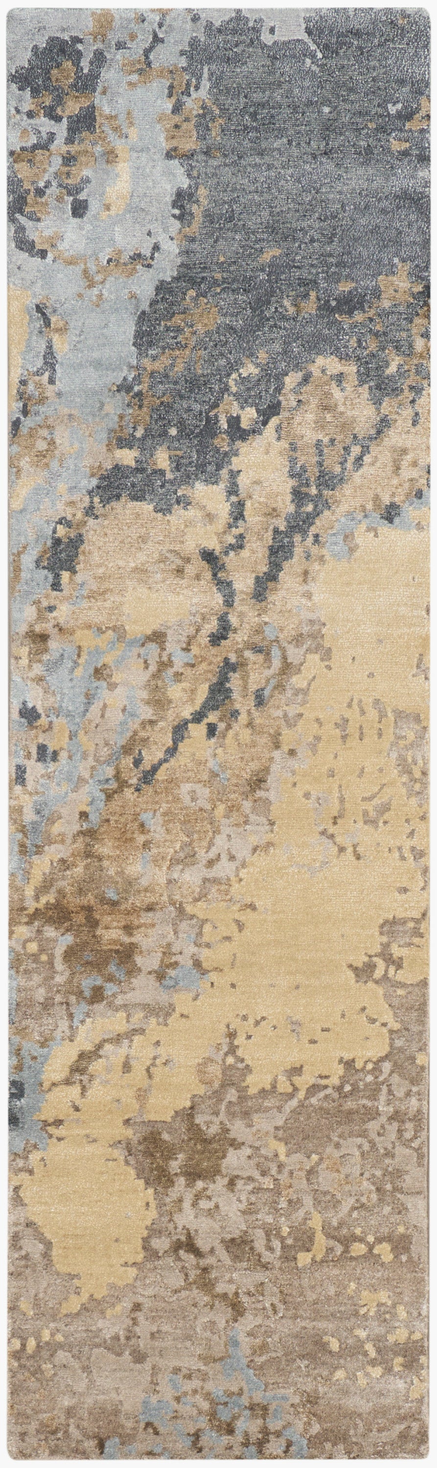 nourison silk shadows sha23 beige blue rug
