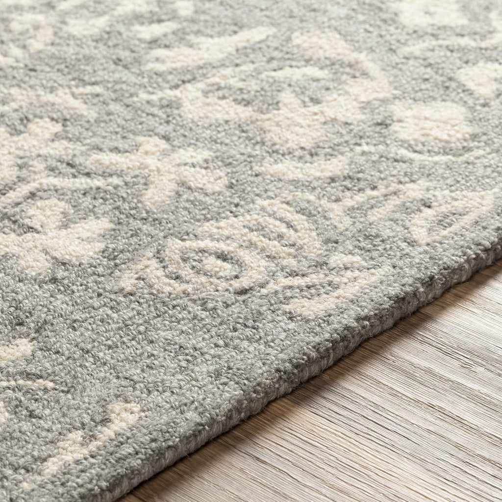 Hauteloom Virginville VRGN Charcoal Hand Tufted Wool Rug