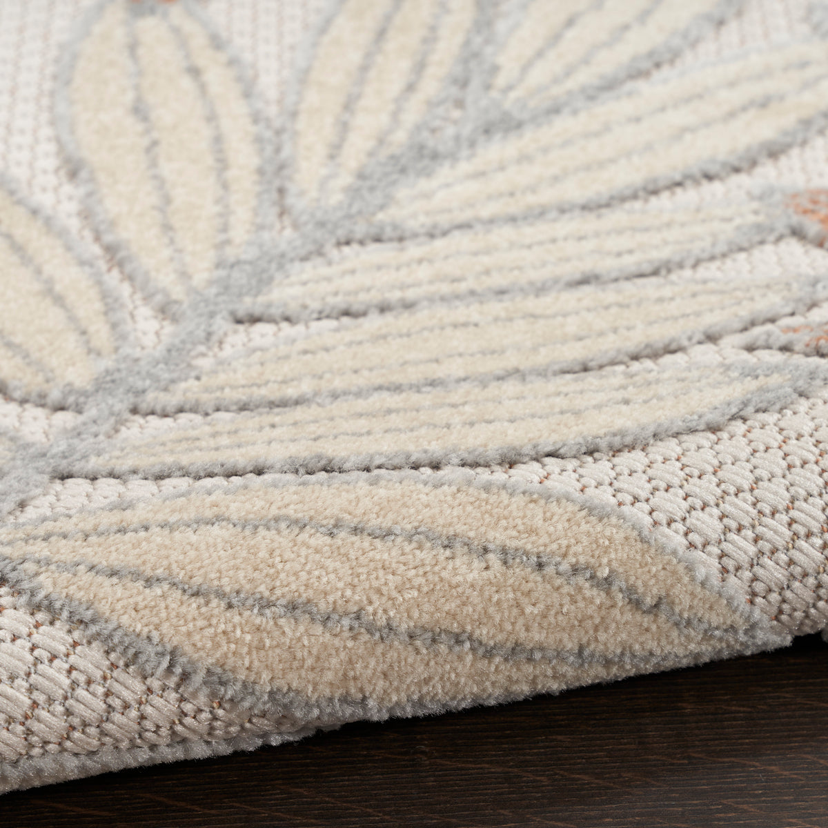 nourison aloha alh18 blue mocha rug